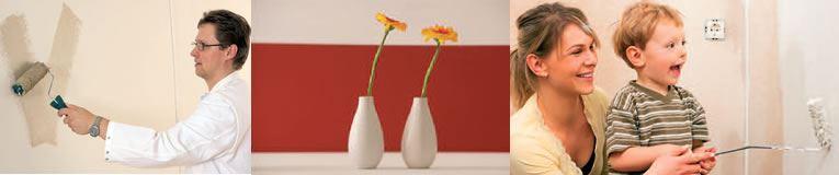 Wand und Deckenfarben